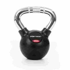 Sport-Thieme Rubberised Kettlebell With Chrome Handle